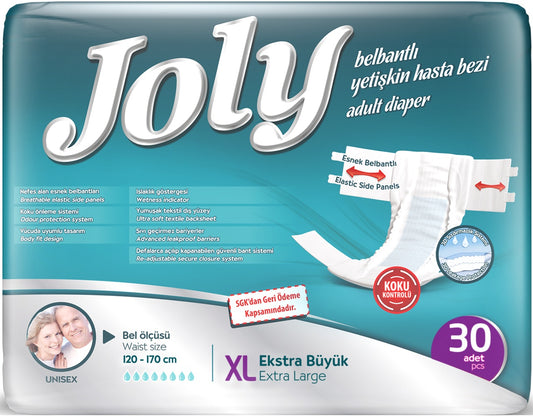 Joly Yetişkin Bezi Bel Bantlı XL - Ekstra Large - Extra Large 30 Adet