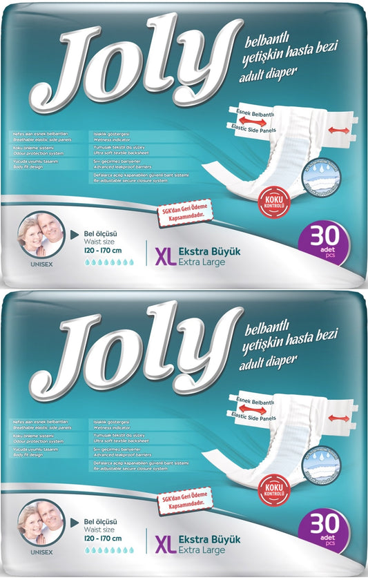 Joly Yetişkin Bezi Bel Bantlı XL - Ekstra Large - Extra Large 60 Adet