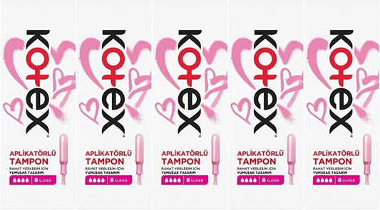 Kotex Aplikatörlü Tampon Süper 40 Lı Set (5PK*8)