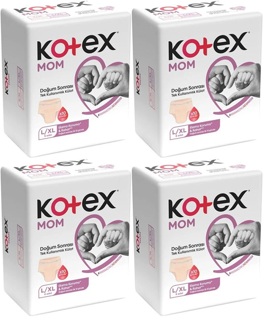 Kotex Mom Lohusa Külodu - Külot Bez L - Large - Büyük / XL - Extra Large - 32 Li Set (4PK*8)