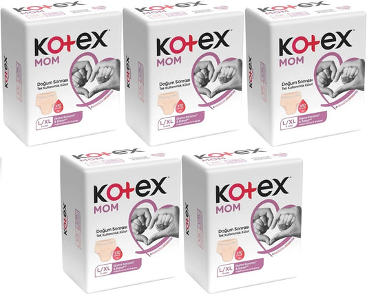 Kotex Mom Lohusa Külodu - Külot Bez L - Large - Büyük / XL - Extra Large - 40 Lı Set (5PK*8)