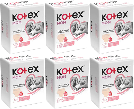 Kotex Mom Lohusa Külodu - Külot Bez S - Small - Küçük / M - Medium - Orta 48 Li Set (6PK*8)