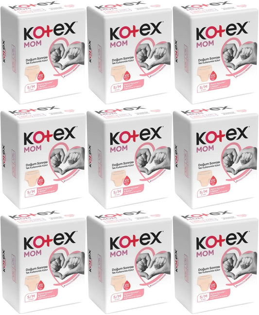 Kotex Mom Lohusa Külodu - Külot Bez S - Small - Küçük / M - Medium - Orta 72 Li Set (9PK*8)