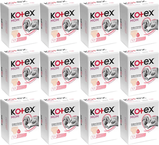 Kotex Mom Lohusa Külodu - Külot Bez S - Small - Küçük / M - Medium - Orta 96 Lı Set (12PK*8)
