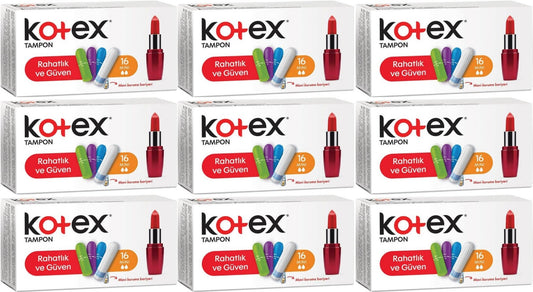 Kotex Tampon Mini 144 Lü Set (9PK*16)