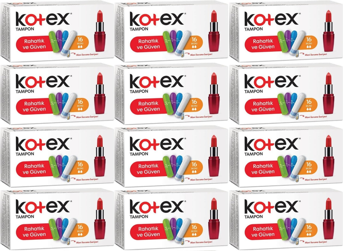 Kotex Tampon Mini 192 Li Set (12PK*16)