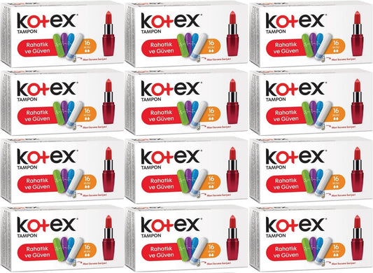 Kotex Tampon Mini 192 Li Set (12PK*16)
