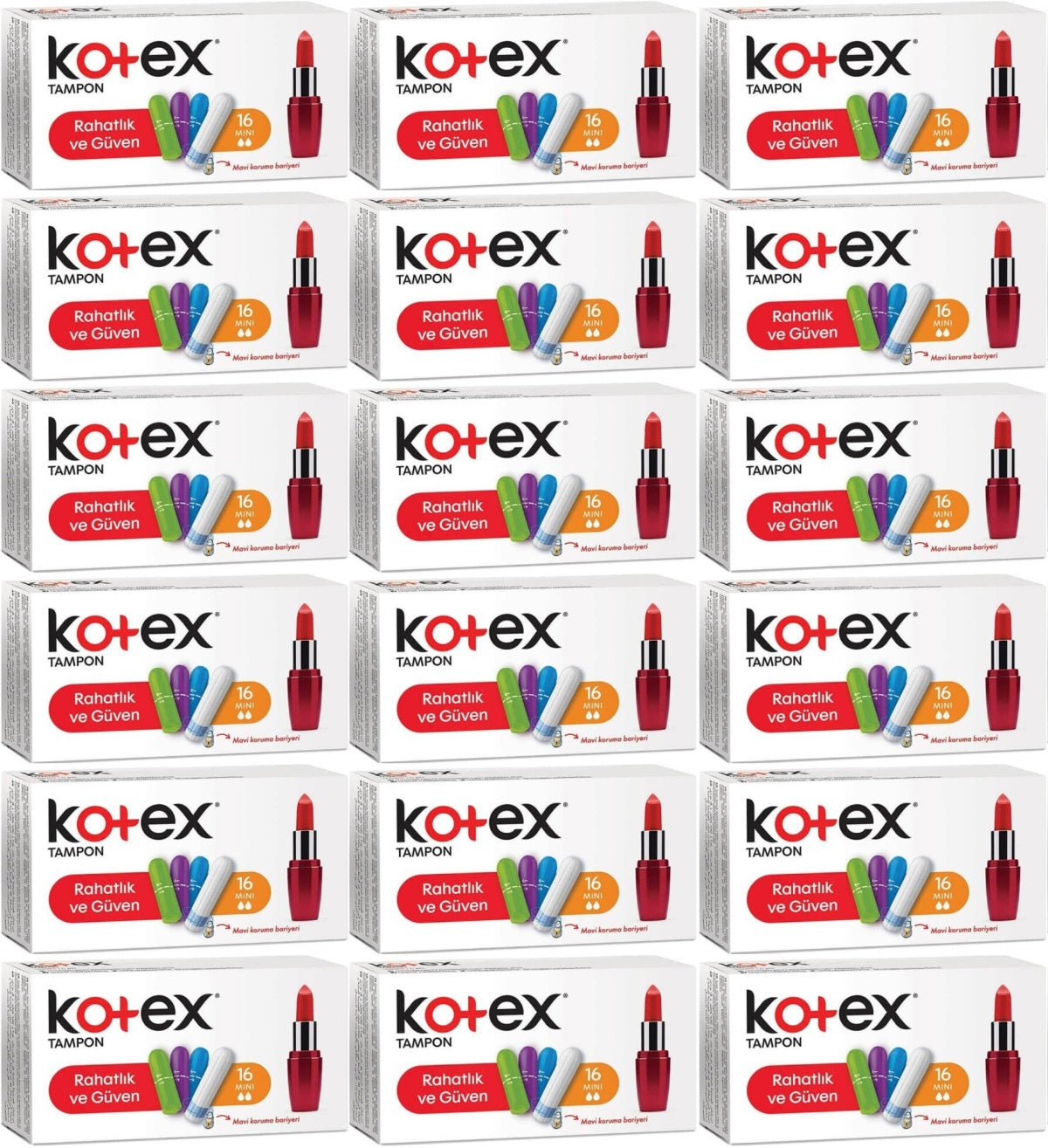 Kotex Tampon Mini 288 Li Set (18PK*16)