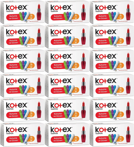 Kotex Tampon Mini 288 Li Set (18PK*16)