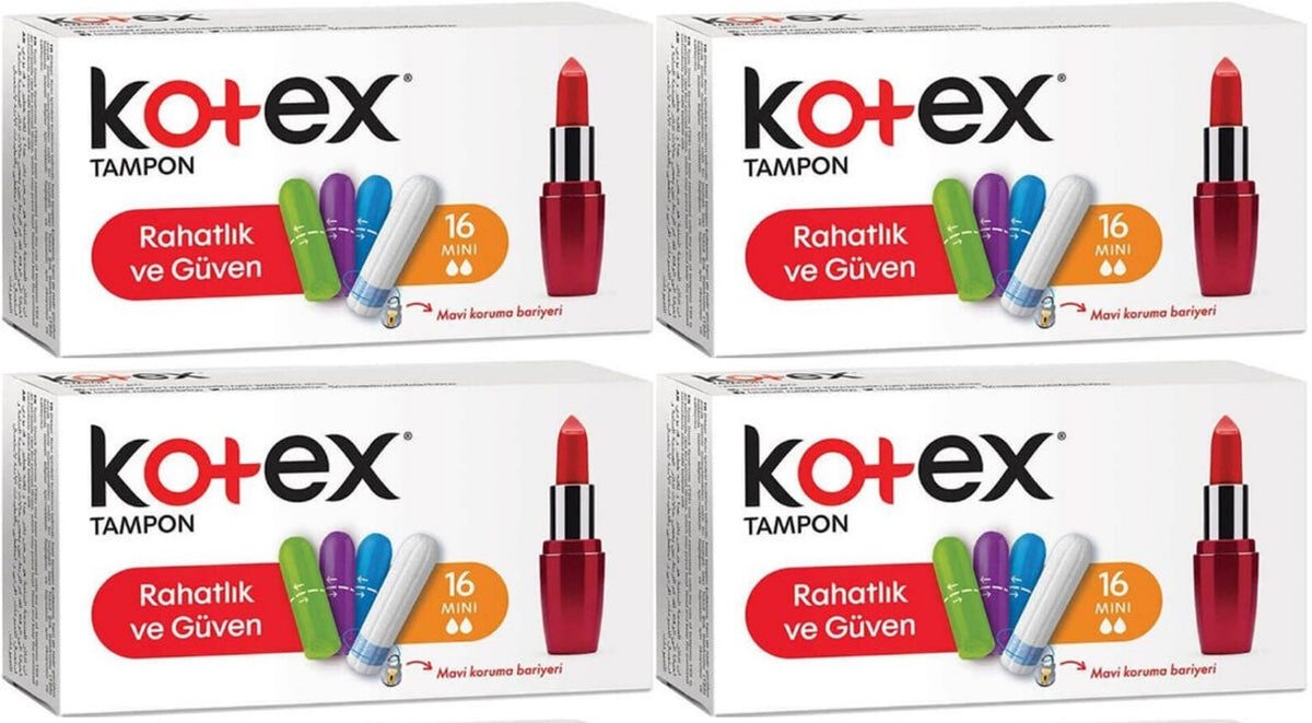 Kotex Tampon Mini 64 Lü Set (4PK*16)