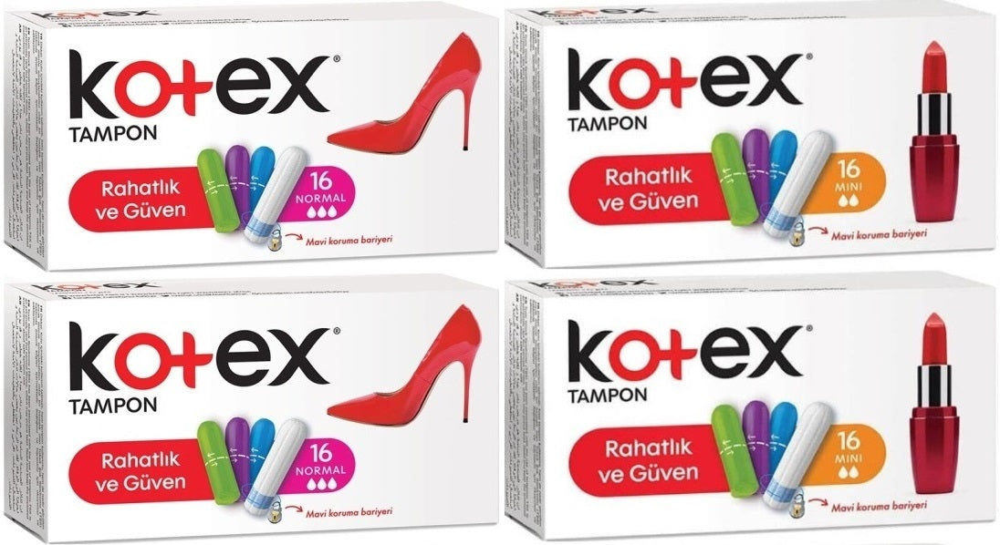 Kotex Tampon Normal - Mini 64 Lü Karma Set (4PK*16)