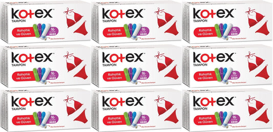 Kotex Tampon Süper 144 Lü Set (9PK*16)