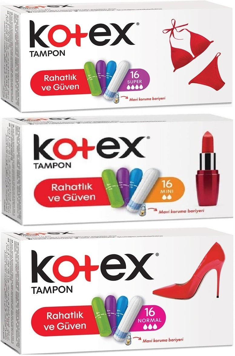 Kotex Tampon Süper - Mini - Normal 48 Li Karma Set (3PK*16)