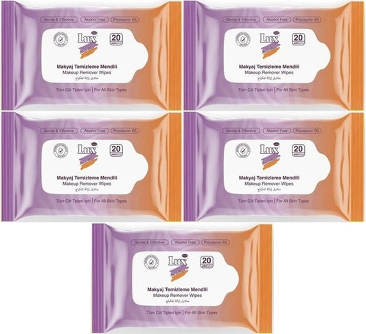 Lux Makyaj Temizleme Mendili Havlu 100 Yaprak (5PK*20)