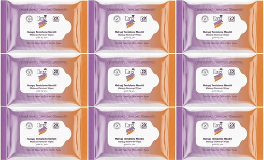 Lux Makyaj Temizleme Mendili Havlu 180 Yaprak (9PK*20)