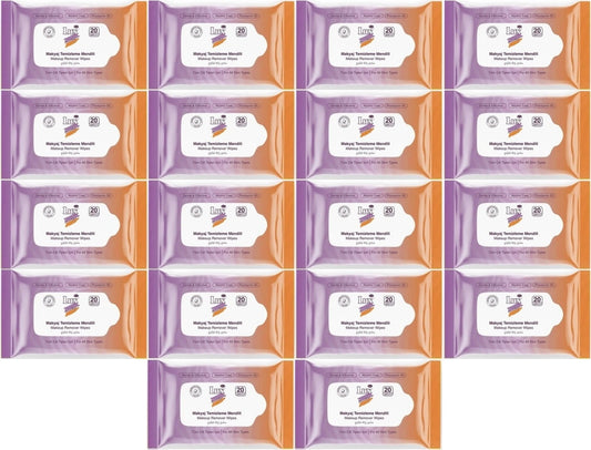 Lux Makyaj Temizleme Mendili Havlu 360 Yaprak (18PK*20)