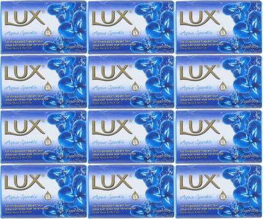 Lux Sabun 80GR Aqua Sparkle (Su Gibi Işıltı) (12 Li Set)