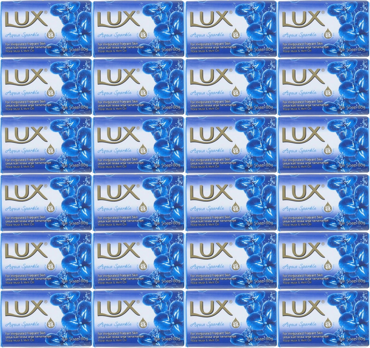 Lux Sabun 80GR Aqua Sparkle (Su Gibi Işıltı) (24 Lü Set)
