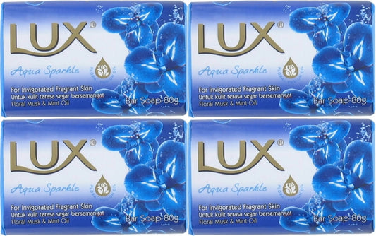 Lux Sabun 80GR Aqua Sparkle (Su Gibi Işıltı) (4 Lü Set)