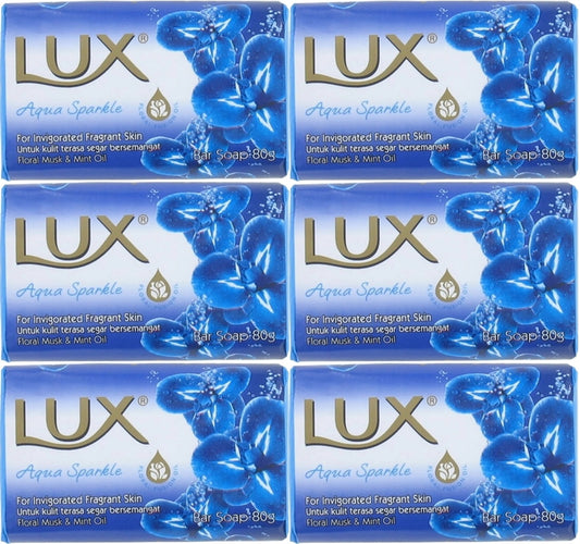 Lux Sabun 80GR Aqua Sparkle (Su Gibi Işıltı) (6 Lı Set)