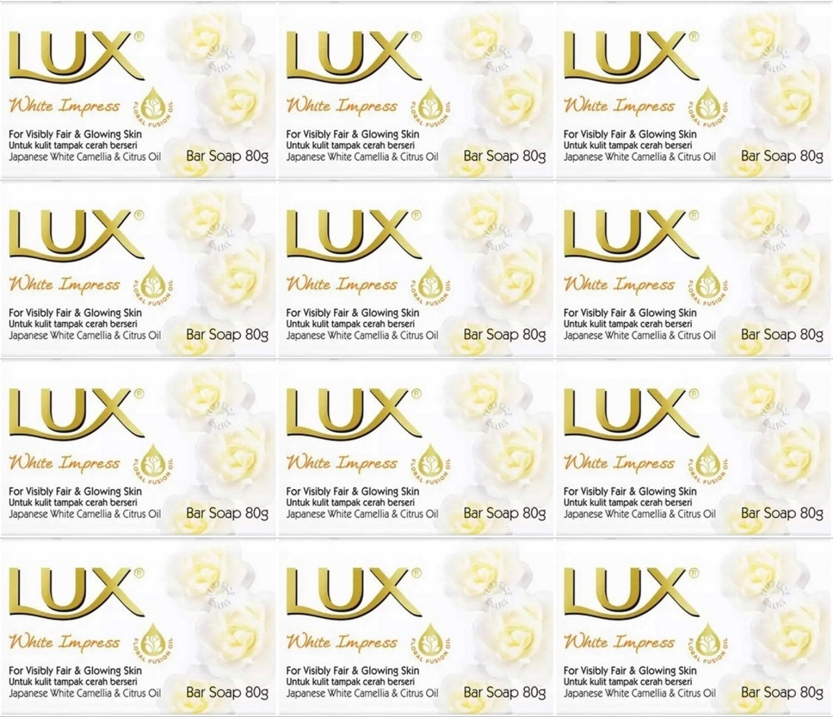 Lux Sabun 80GR Bright Impress (Etkileyici Parlaklık) (12 Li Set)