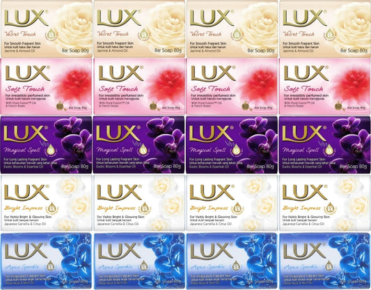 Lux Sabun 80GR (Karma 20 Li Set) Soft Touch/Velvet Touch/Magicial Spell/Aqua Sparke/Bright Impress