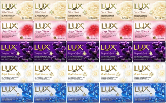 Lux Sabun 80GR (Karma 25 Li Set) Soft Touch/Velvet Touch/Magicial Spell/Aqua Sparke/Bright Impress