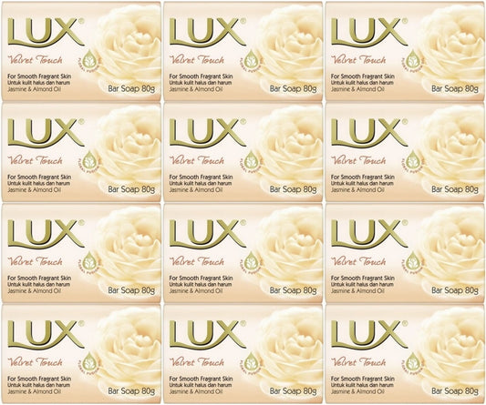 Lux Sabun 80GR Velvet Touch (Kadife Dokunuş) (12 Li Set)