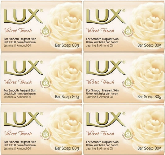 Lux Sabun 80GR Velvet Touch (Kadife Dokunuş) (6 Lı Set)