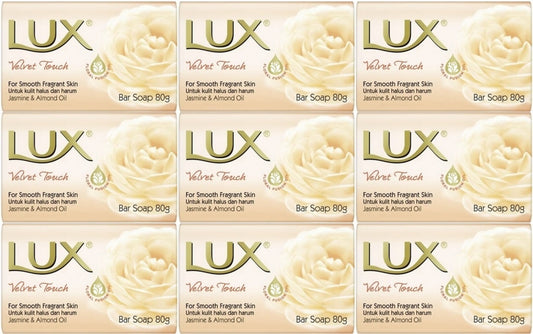 Lux Sabun 80GR Velvet Touch (Kadife Dokunuş) (9 Lu Set)