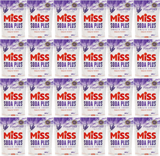 Miss Soda Plus Çamaşır Sodası 500 GR Lavanta (24 Lü Set) Toplam 12000 GR