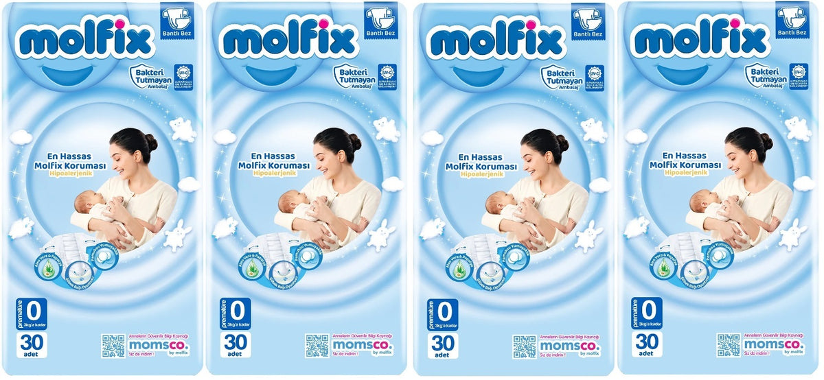 Molfix Bebek Bezi Ekonomik 0 Beden 0-3 KG Prematüre 120 Adet