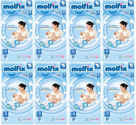 Molfix Bebek Bezi Ekonomik 0 Beden 0-3 KG Prematüre 240 Adet