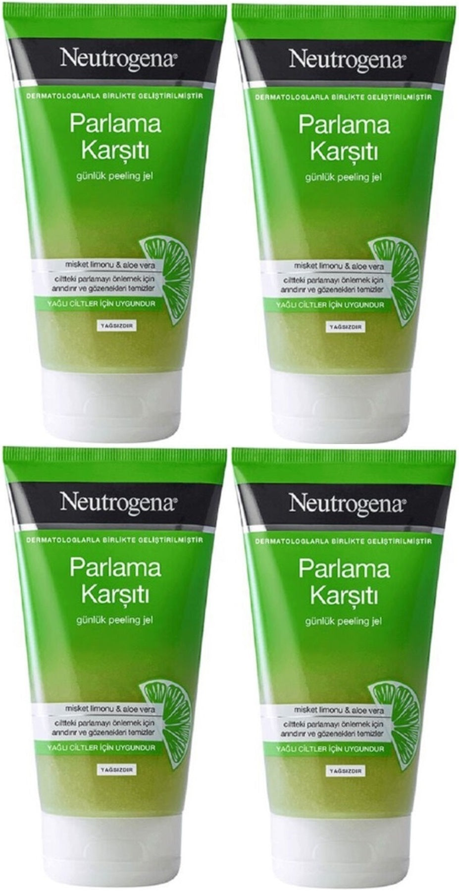 Neutrogena Parlama Karşıtı Yağsız Peeling Jel 150ML (4 Lü Set)