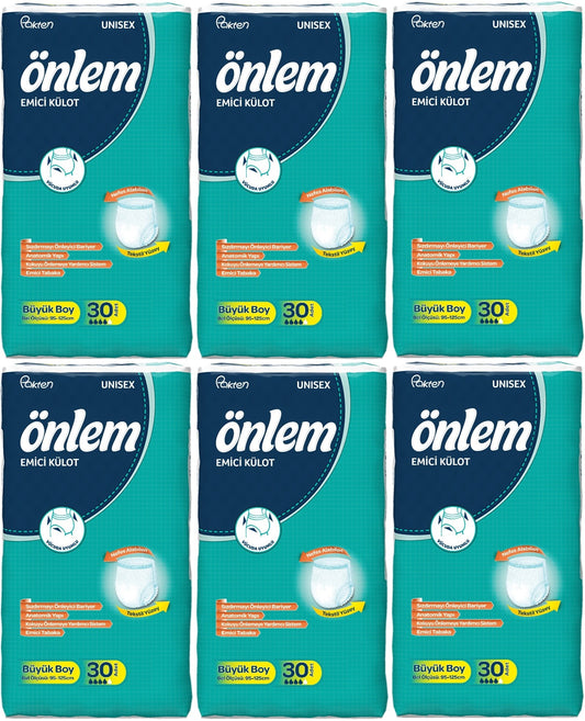 Önlem Emici Külot Yetişkin Bezi L - Large - Büyük 180 Adet (6PK*20)