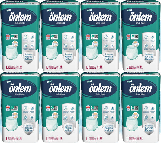 Önlem Emici Külot Yetişkin Bezi L - Large - Büyük 240 Adet (8PK*30)