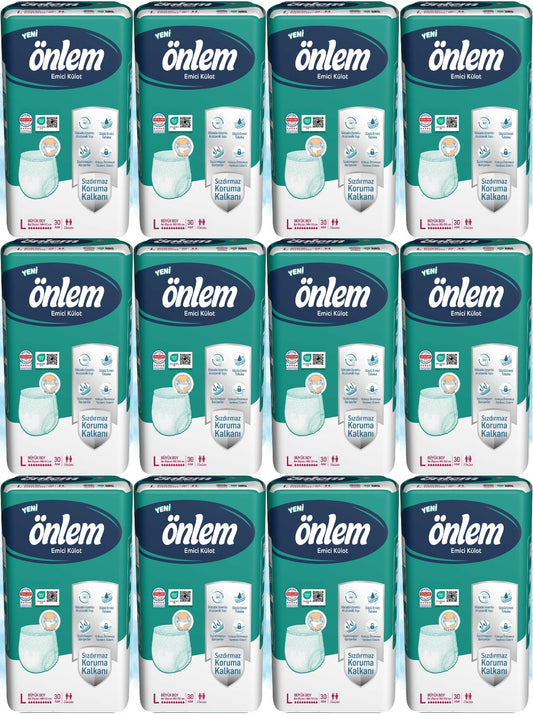Önlem Emici Külot Yetişkin Bezi L - Large - Büyük 360 Adet (12PK*30)