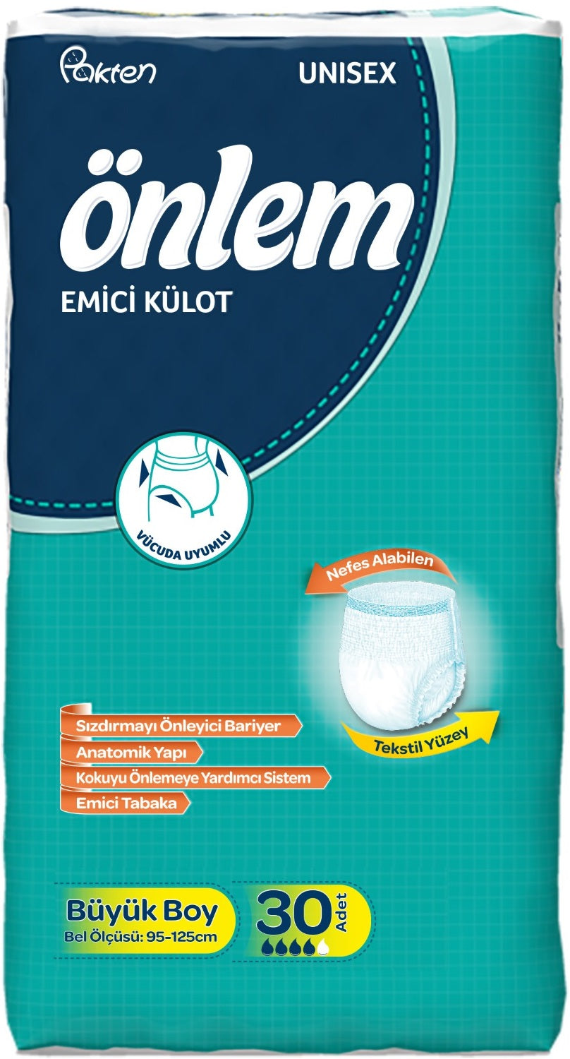 Önlem Emici Külot Yetişkin Bezi L - Large - Büyük (30 Adet)