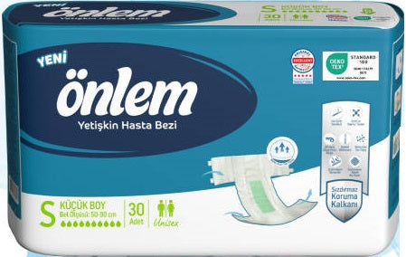 Önlem Yetişkin Bezi Bel Bantlı Tekstil Yüzey S - Small - Küçük (30 Adet)