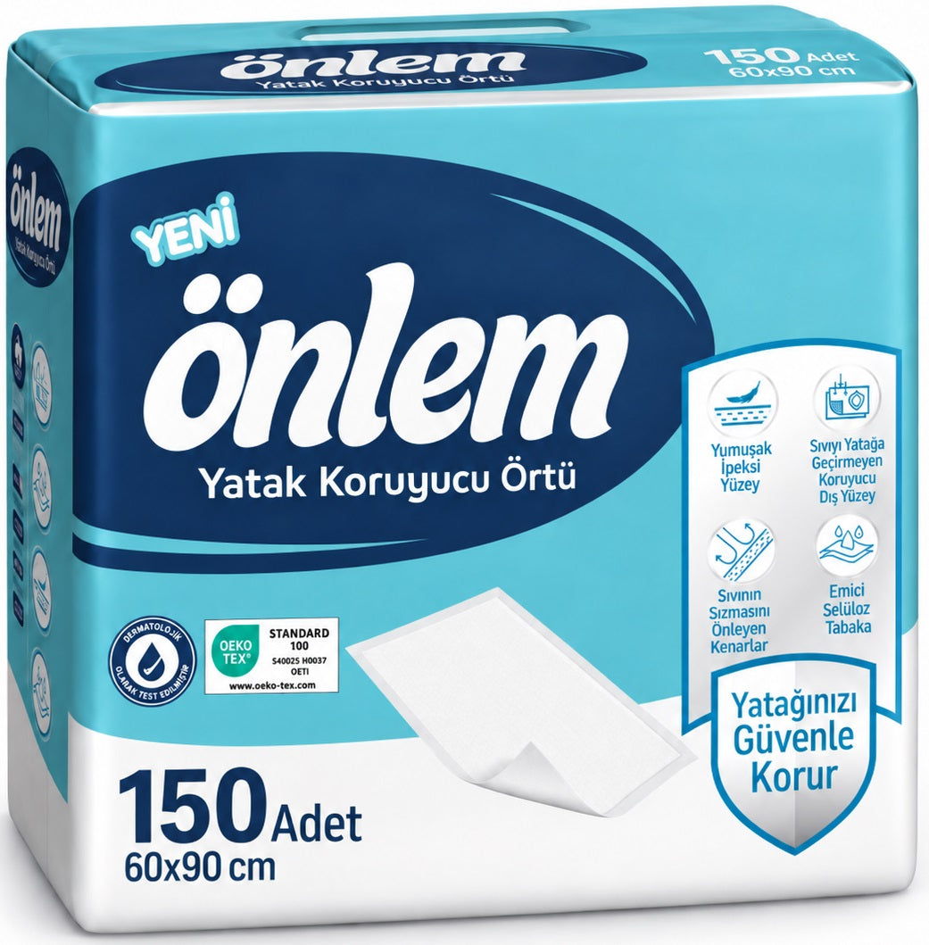 Önlem Yatak Koruyucu Örtü 60*90 CM 150 Adet