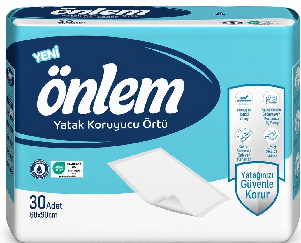 Önlem Yatak Koruyucu Örtü 60*90 CM (İç Adet 30 Adet)