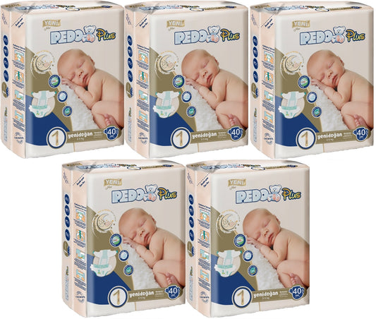 Pedo Plus Bebek Bezi 1 Beden 2-5 KG Yeni Doğan 200 Adet Jumbo MeGa Pk