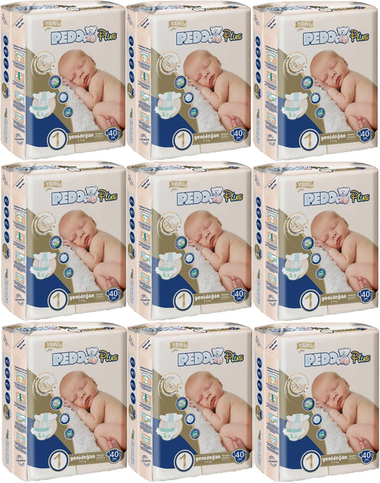 Pedo Plus Bebek Bezi 1 Beden 2-5 KG Yeni Doğan 360 Adet Jumbo Ekstra Pk
