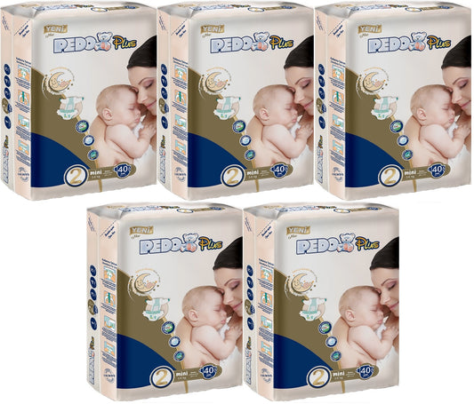 Pedo Plus Bebek Bezi 2 Beden 3-6 KG Mini 200 Adet Jumbo MeGa Pk