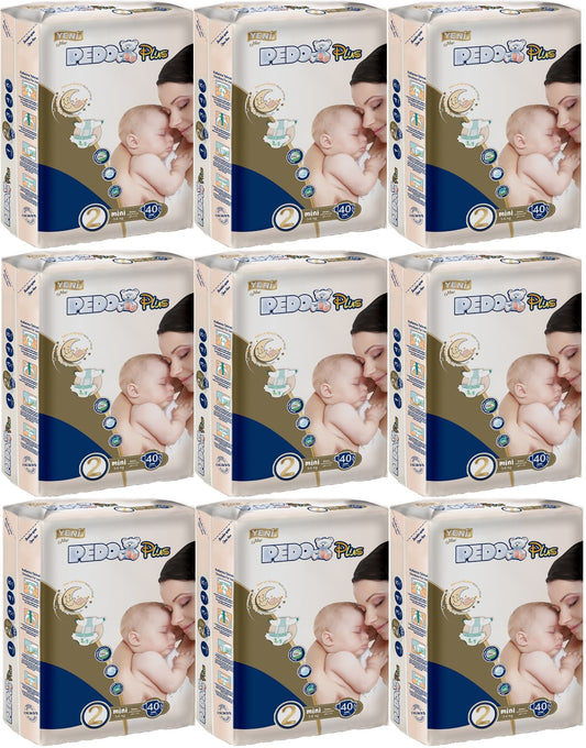 Pedo Plus Bebek Bezi 2 Beden 3-6 KG Mini 360 Adet Jumbo Ekstra Pk