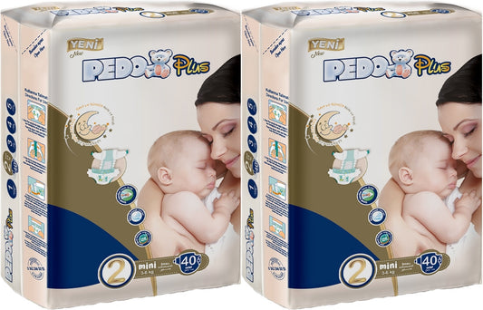 Pedo Plus Bebek Bezi 2 Beden 3-6 KG Mini 80 Adet Jumbo Ekonomik Pk