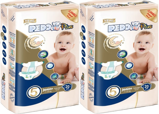 Pedo Plus Bebek Bezi 5 Beden 11-25 KG Junior 40 Adet Jumbo Ekonomik Pk