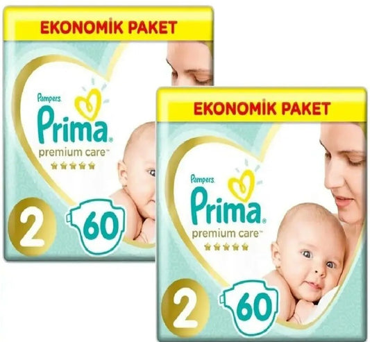 Prima Premium Care Bebek Bezi 2 Beden 4-8 Mini 120 Adet Ekonomik Pk