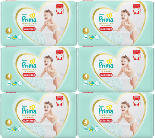 Prima Premium Care Külot Bebek Bezi 4 Beden 9-15 KG 264 Adet Süper Ekonomik MeGa Pk