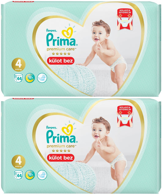Prima Premium Care Külot Bebek Bezi 4 Beden 9-15 KG 88 Adet Süper Ekonomik Pk